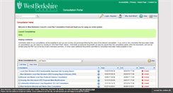 Desktop Screenshot of consult.westberks.gov.uk