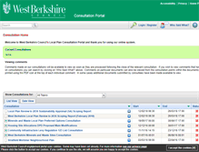 Tablet Screenshot of consult.westberks.gov.uk